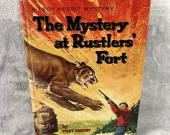 Mystery at Rustlers Fort Troy Nesbit 1964 Whitman Hardcover Illustrated Vintage