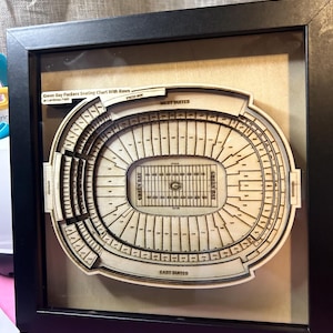 Football Stadium, 3D Model, Football Field, laser cut football stadium replica perfect for football enthusiast, man cave or office