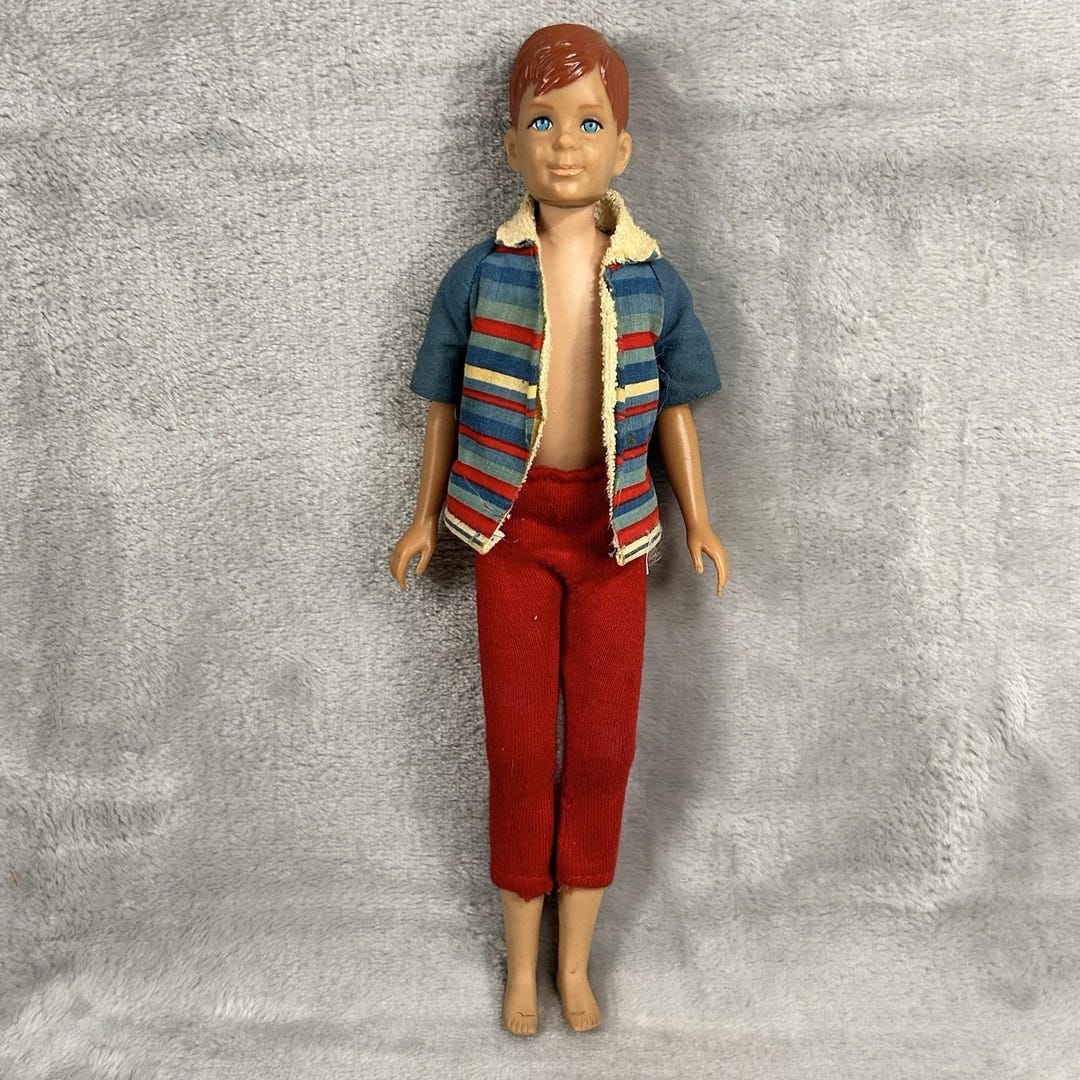 Bluff Friend Ricky Vintage 1965 Mattel Ricky Doll – Skipper's Friend – Red Hair – Original ...