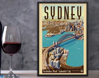 TX67 Vintage 1930’s Australia Australian Travel Poster Re-Print A1//A2//A3//A4