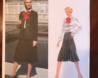 Vintage Vogue American Designer Pattern - Jacket, Skirt, and Blouse - Joseph Picone -Size 10, Bust 32.5