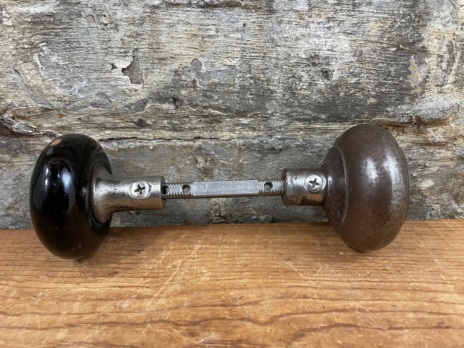 6 Stück Vintage Türgriffe Schwarz - Porzellan Türknäufe Mit 128mm Lochabstand