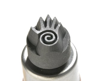 TGSm-024 Medium Graphite Stamp - Hand with Spiral