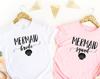 mermaid bridesmaid shirts
