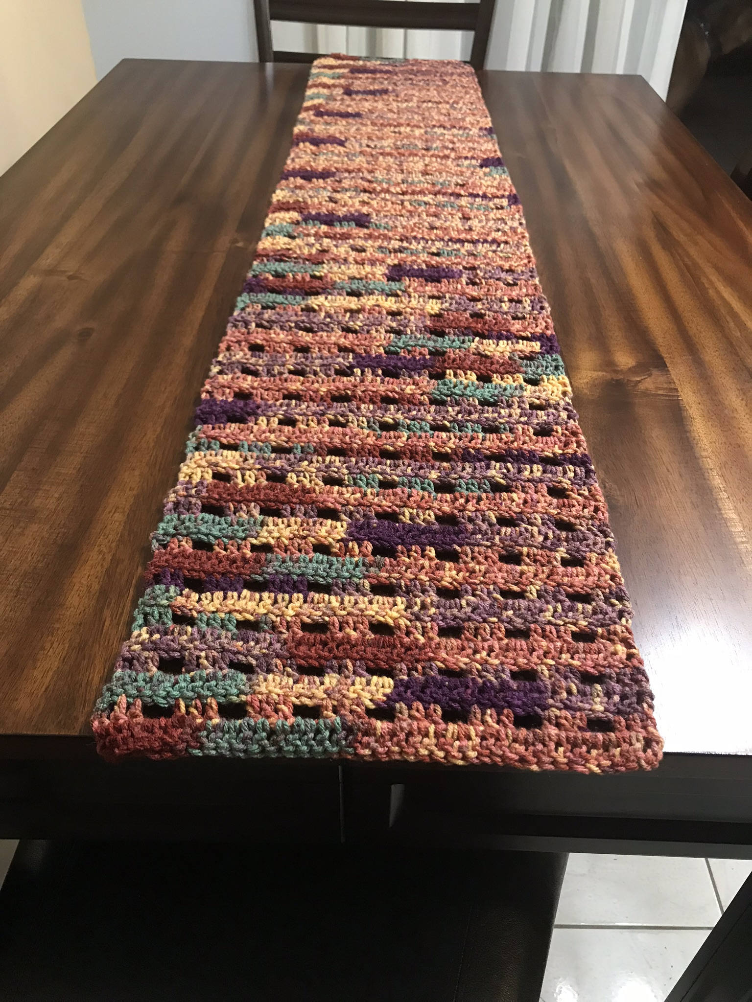 Crochet Table Runner Entry Table Topper Etsy
