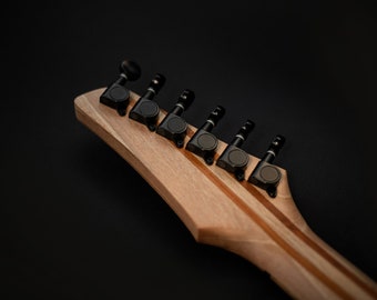 Handmade Custom Electric Guitar Figured Dark Walnut Top SJ6