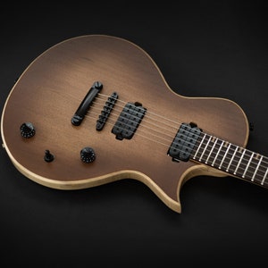 Handmade Custom Electric Guitar Brown Burst Top GQ6 / Les Paul Type