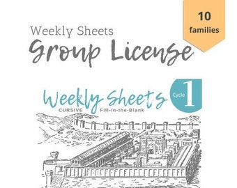 Cycle 1 Weekly Sheets - GROUP LICENSE - x10