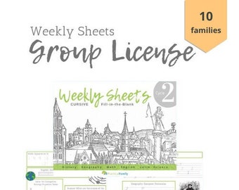 Cycle 2 Weekly Sheets - GROUP LICENSE - x10