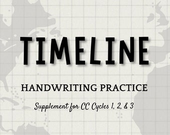 Timeline Handwriting Practice