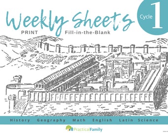 CC Cycle 1 Weekly Sheets PRINT