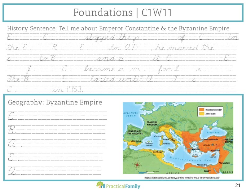 CC Cycle 1 Weekly Sheets CURSIVE