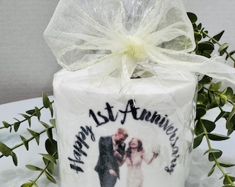 Personalised Photo 1st  Paper Anniversary  Gift : Novelty Humour Keepsake ©