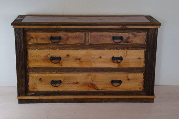 Barnwood Dresser Farmhouse Rustic Dresser Country Dresser Etsy