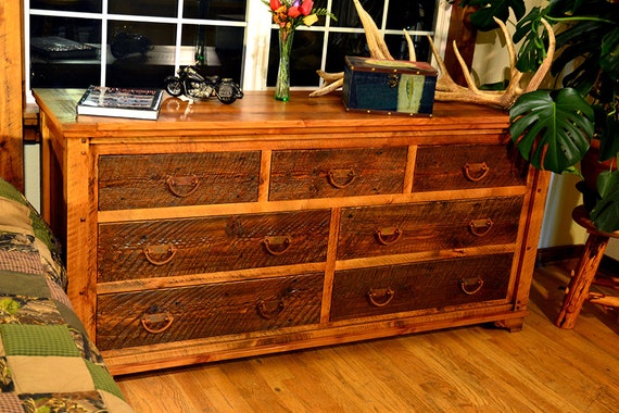 Rustic Dresser Barnwood Dresser Country Decor Dresser Etsy