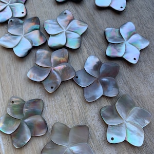 Plumeria Shell Flower Pendant