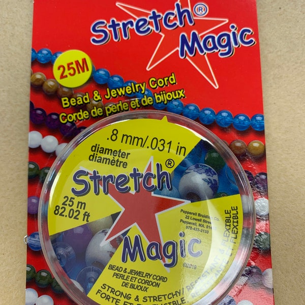 Clear Stretch Magic (.8mm), 25 meter Spool