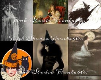 Vintage Halloween Collage Blatt 17-02, digitale