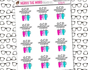 Obsessive Cup Disorder Sticker Sheet