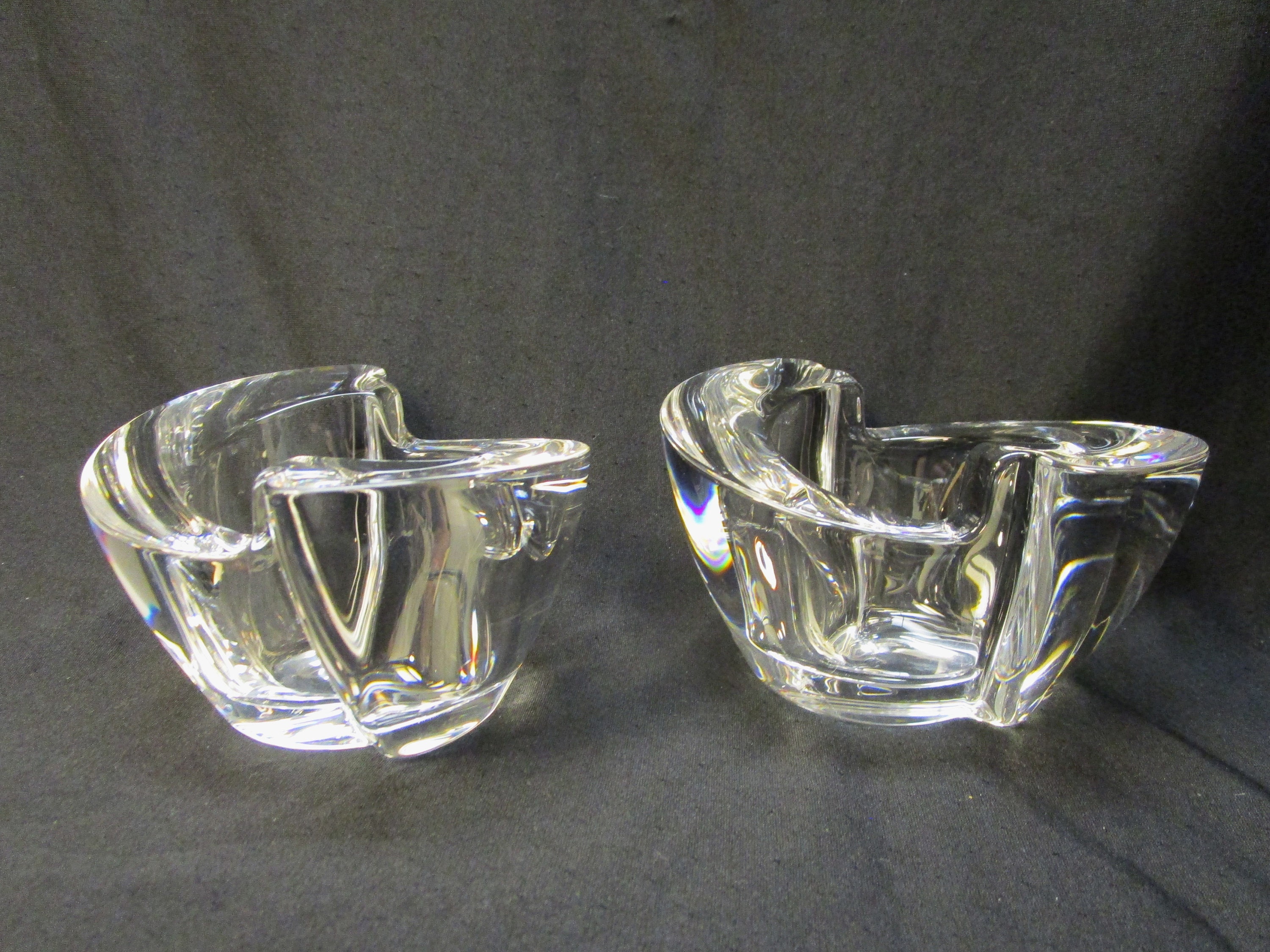 Orrefors Crystal Candle Holders Votive Tea Light Candle Etsy