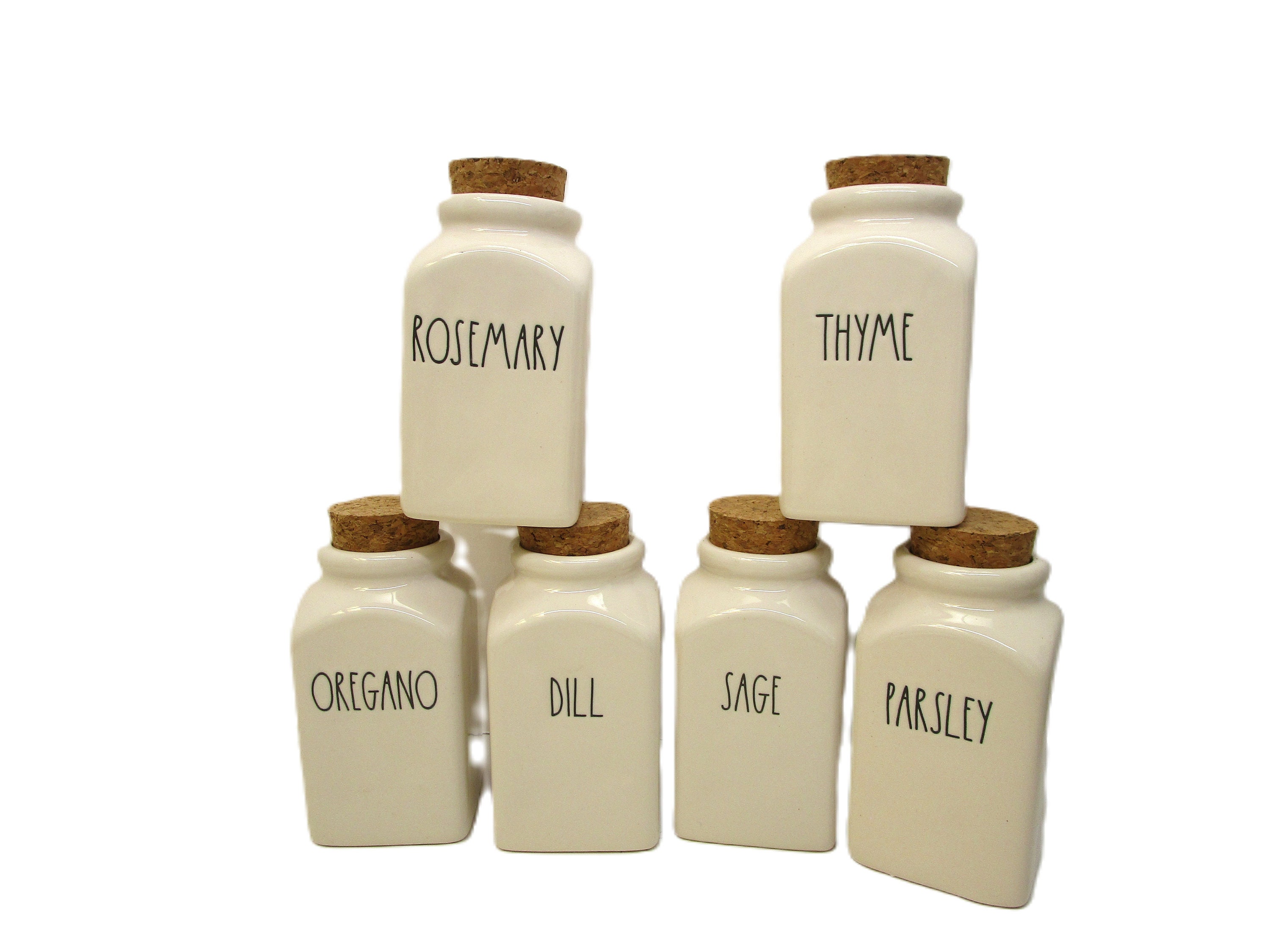 Rae Dunn Spice Jars Etsy