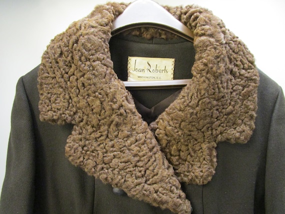 Joan Roberts 1960s Exquisite Curly Lamb Fur Wool … - image 1