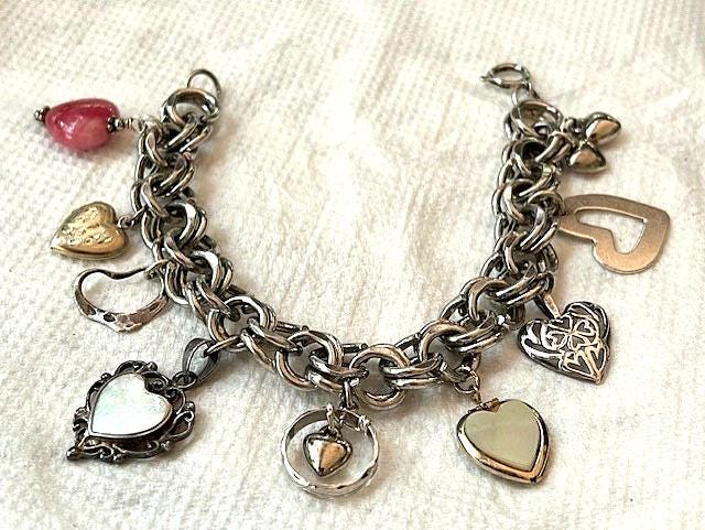 Bracciale Con Charm A Catena Doppia E Lucchetto In Argento - Foto 4