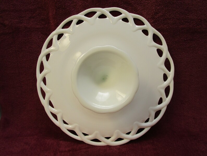 Westmoreland Milk Glass Cake Stand Milk Glass 14 Cake Plate Laced Milk Glass Platter Vintage Milkglass White Large Cake Stand Cake Platter