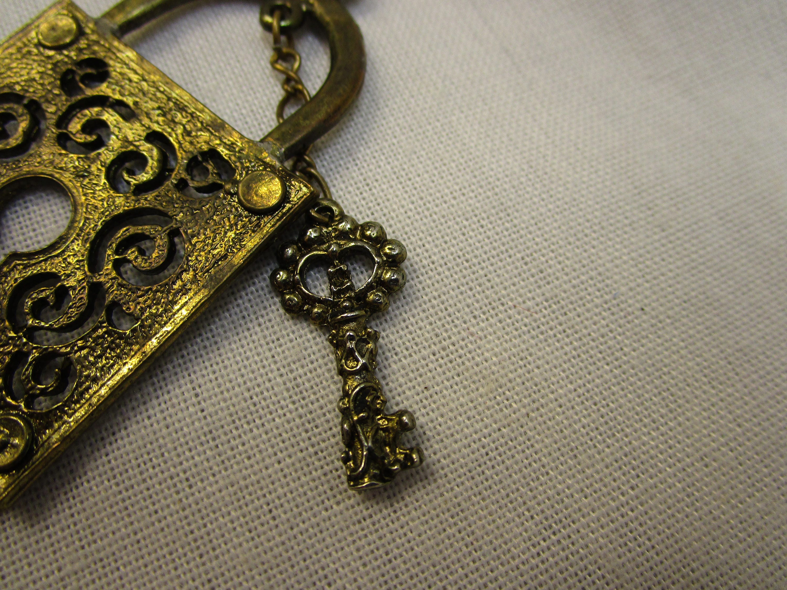 Lock And Key Pendant Charm Pendant Necklace Lock And Key Etsy
