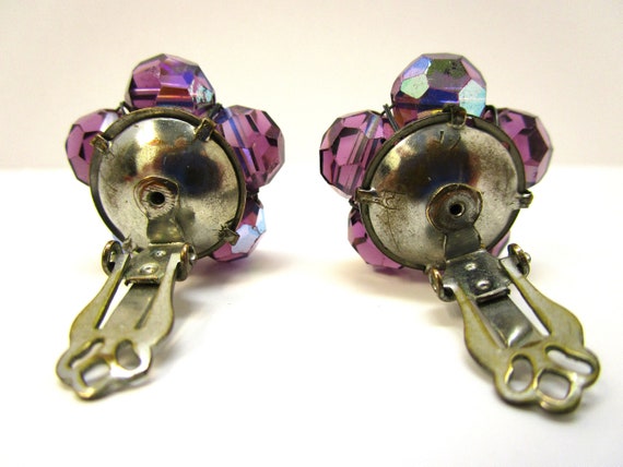 Estate 1950s Miriam Haskell Style Earrings Czech … - image 5