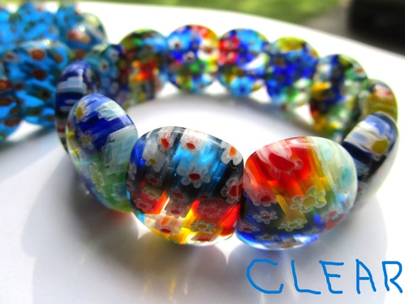 Venetian Murano Artisan Glass Bead Panel Bracelet… - image 4