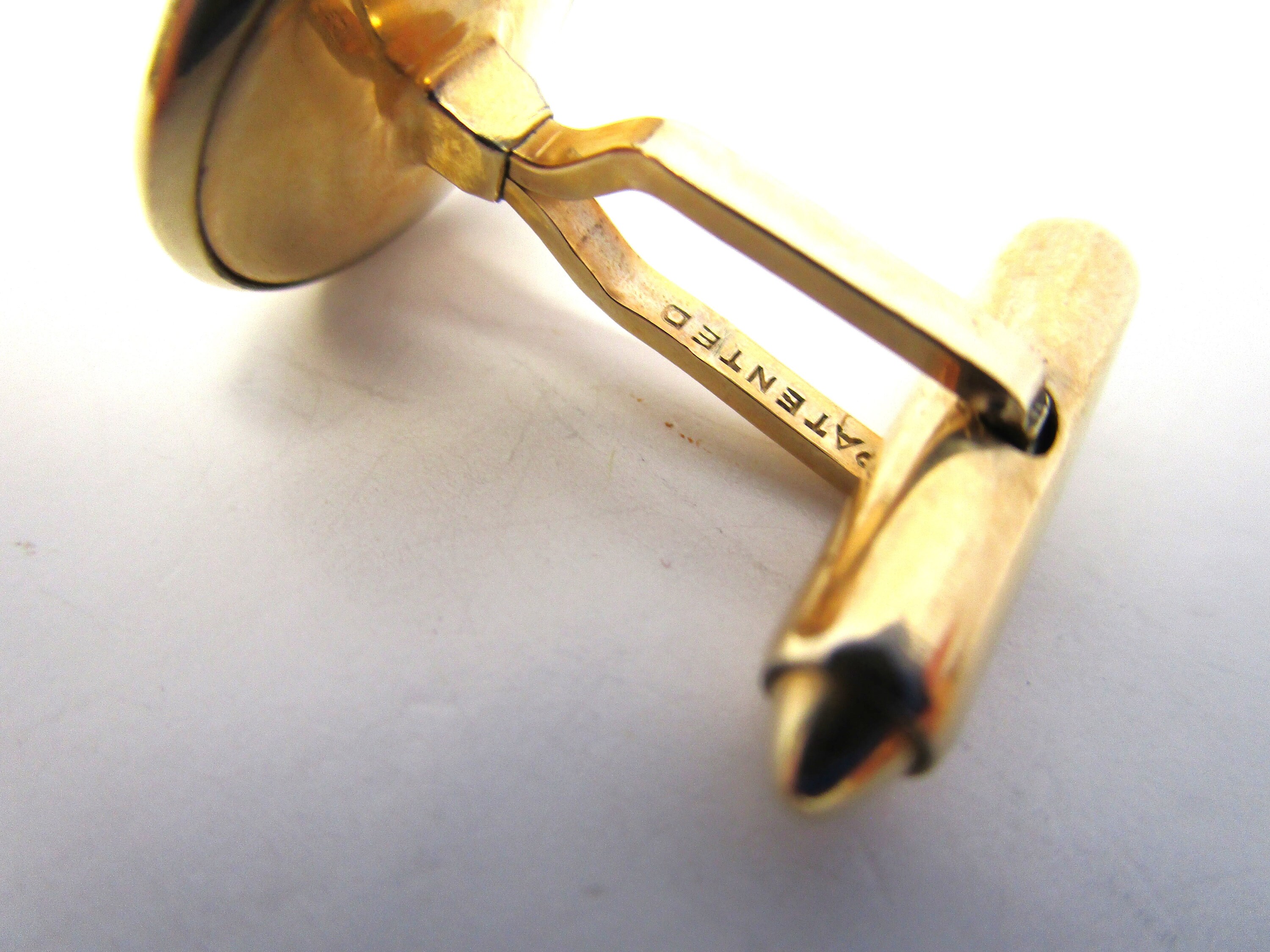 カフスボタン 14k パリス シルバーツートンカフスボタン（カフリンクス）