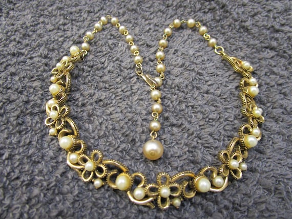 Vintage Victorian Lisner Pearl Choker Lisner Pearl