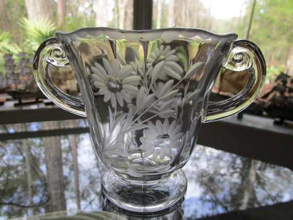 180ml アメリカヴィンテージ Fostoria クリーマー&シュガー#001