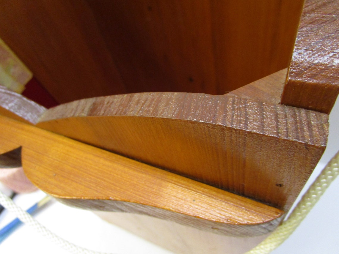 Rustikaler handgemachter Kiefern Vorratsbehälter Seilgriffe | Etsy