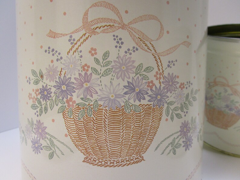 Vintage Hallmark Tin Canister Set 4 Nesting Tins Vintage Tin Storage Canister Tin Collectible Tin Vintage Hallmark Tin Set Cookie Tin