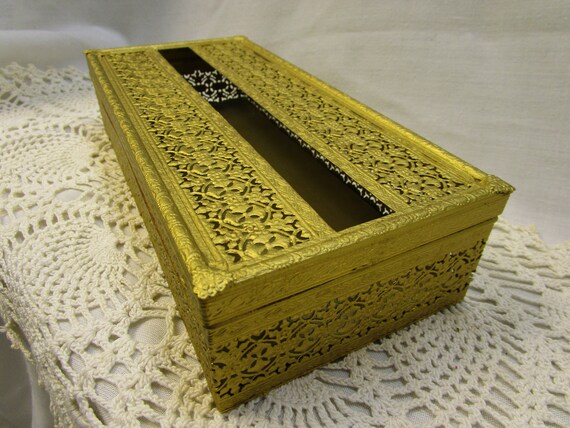 Vintage Steel Tissue Box Cover