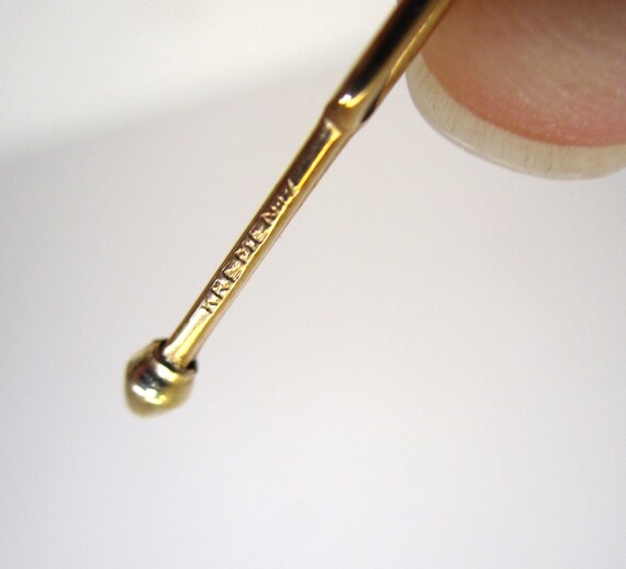 KREMENTZ カフスボタン シャツ スタッド ブラック エナメル 14K