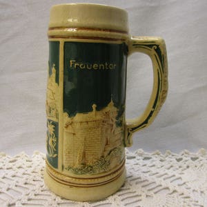 German Beer Stein Vintage German Stein Bavarian Beer Stein Nurnberg Stein Frauentor Henkersteg Beer Stein West Germany Stein