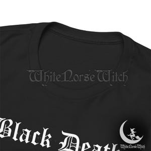 Maglietta medievale del tour europeo della Morte Nera, maglietta Plague Rat, maglietta horror gotica, abbigliamento grunge goth, Dark Academia, moda Weirdcore immagine 11