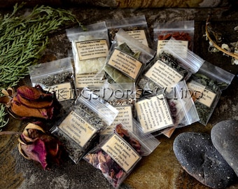 Witch Apothecary Kit, Wiccan Herbs, Baby Witch Starter Set, Witchcraft Spell Herbs, Witchy Gift