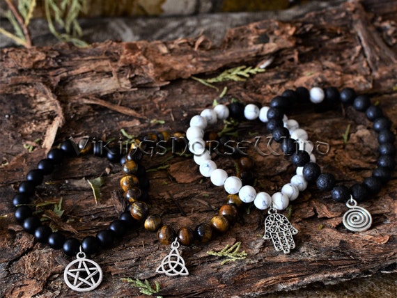 Crystal Bracelet Customized Witches Bracelet, Witchcraft Wiccan