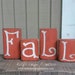 Wooden Fall Blocks Sign Fall Decor Autumn Decor Rustic Fall Decor - Etsy