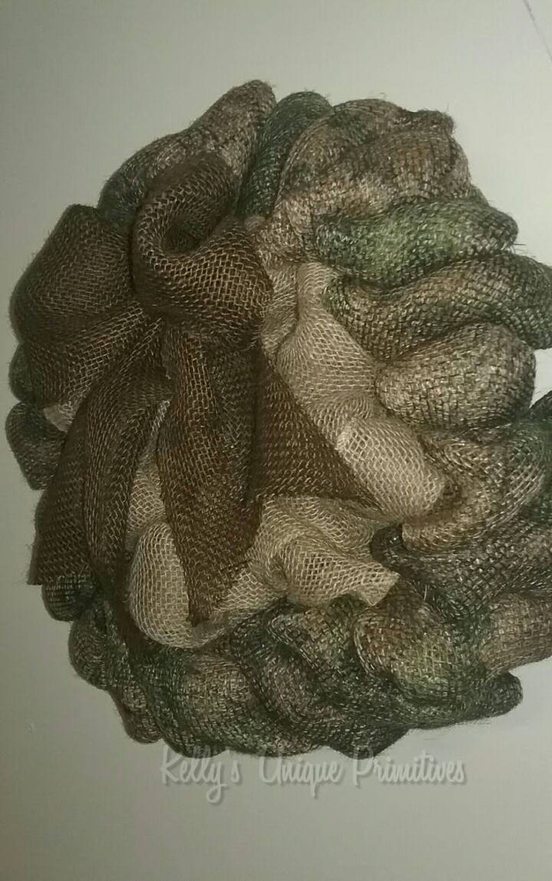 Camo Burlap Wreath Camouflage Wreaths Rustic Decor Country Home Decor