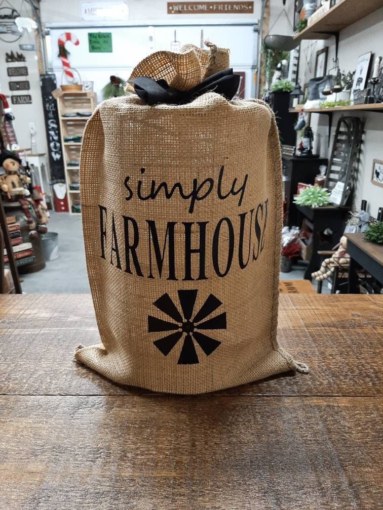 Light burlap sack best sale