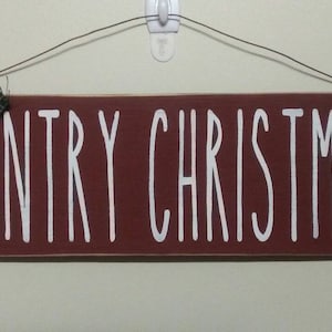 Country Christmas Sign Ornaments Christmas Decor Decorations Country Decor Farmhouse Decor Primitive Rustic Home Decor