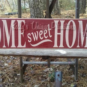 Home Sweet Home Wooden Country Signs Home Decor Rustic Decor Primitive Farmhouse Decor
