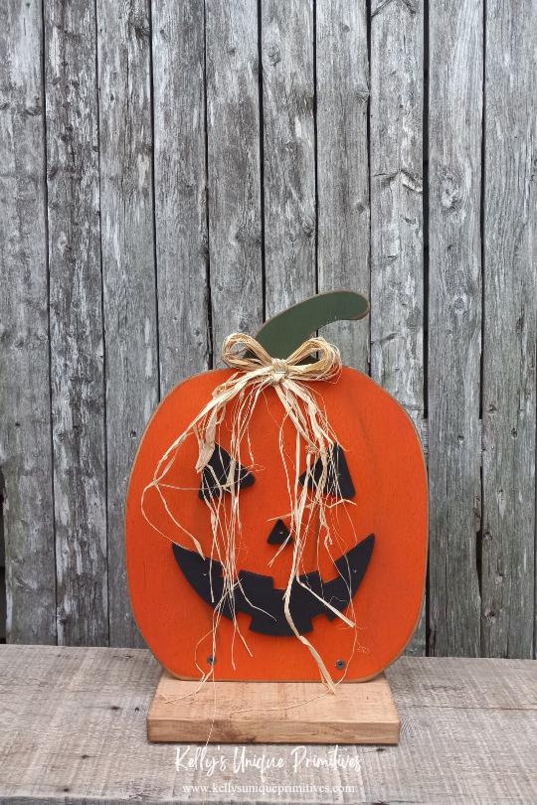 Jack O Lantern Wooden Pumpkin Face Fall Halloween Decor - Etsy