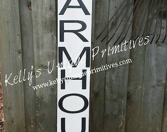 Vertical Farmhouse Sign Kitchen Signs Rustic Farmhouse Signs Home Decor