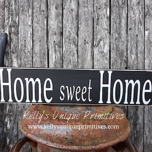 Wooden Home Sweet Home Sign Signs Handmade Wooden Signs Country Home Decor Primitive Rustic Country Wooden Decor